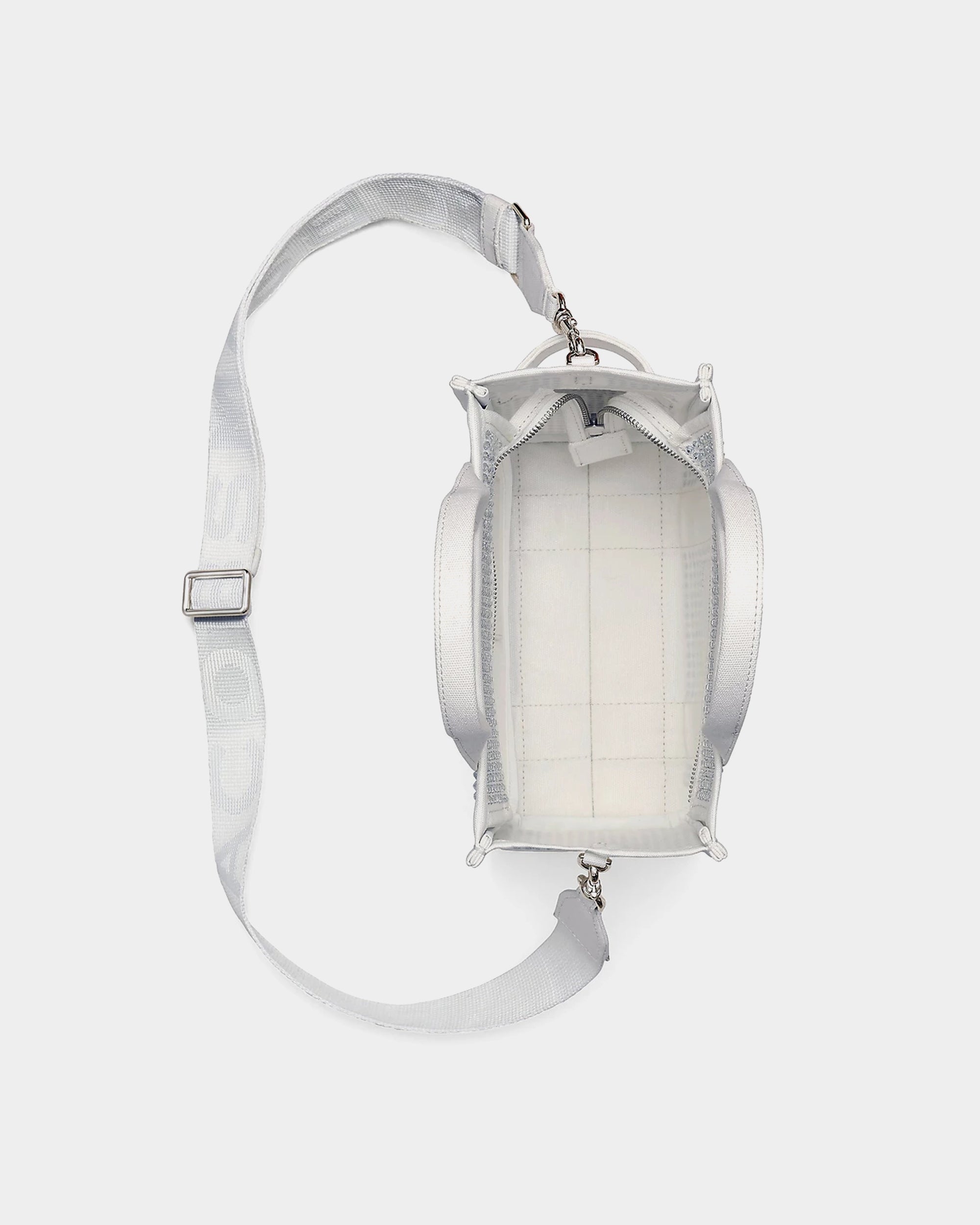 MARC JACOBS Small rhinestone canvas tote 