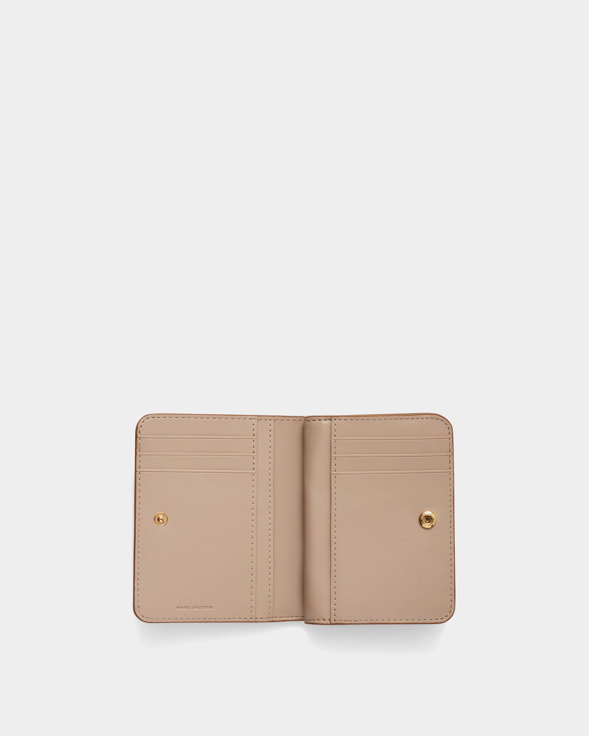 MARC JACOBS 拉鏈素面 LOGO 小型皮夾