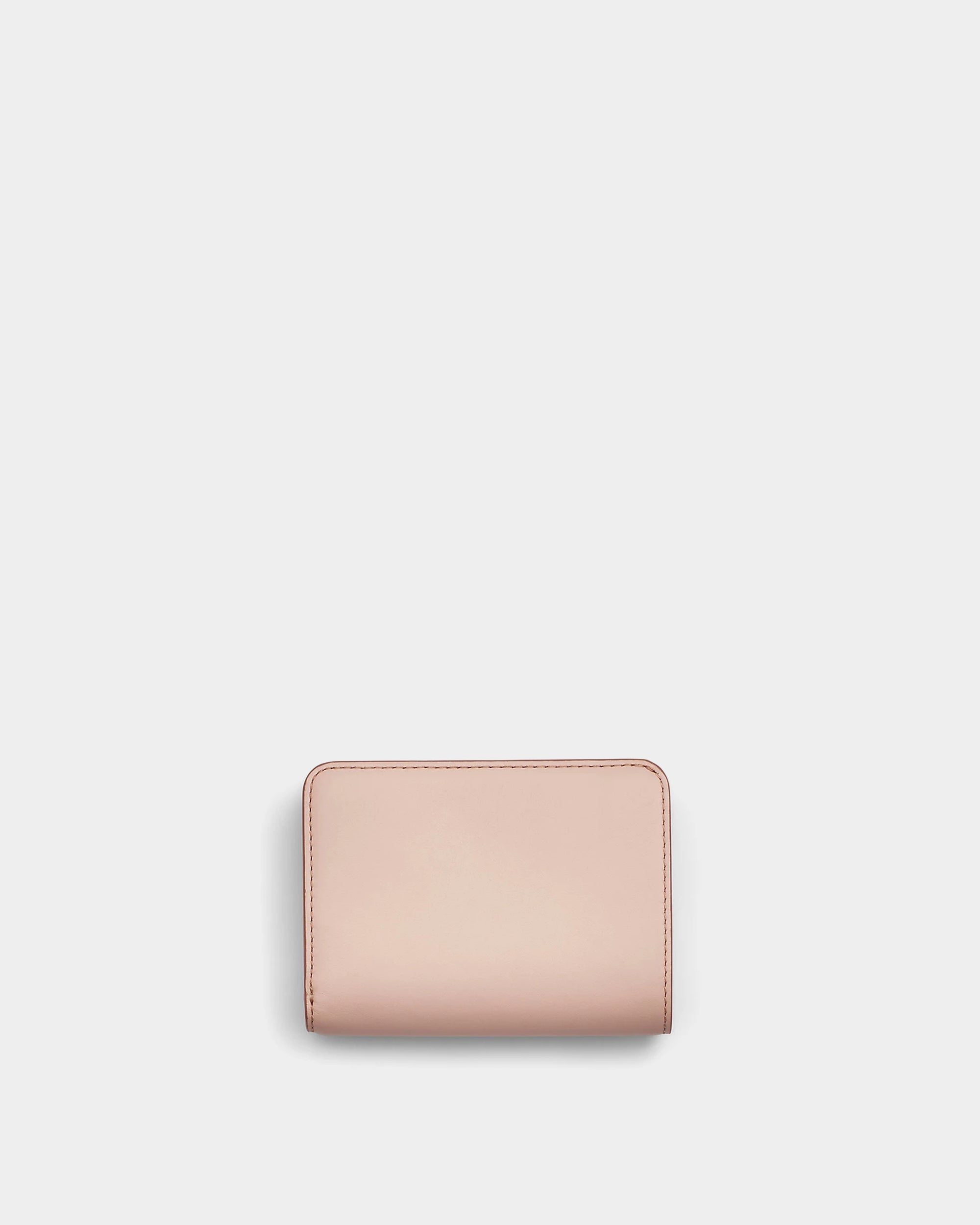 MARC JACOBS 拉鏈素面 LOGO 小型皮夾