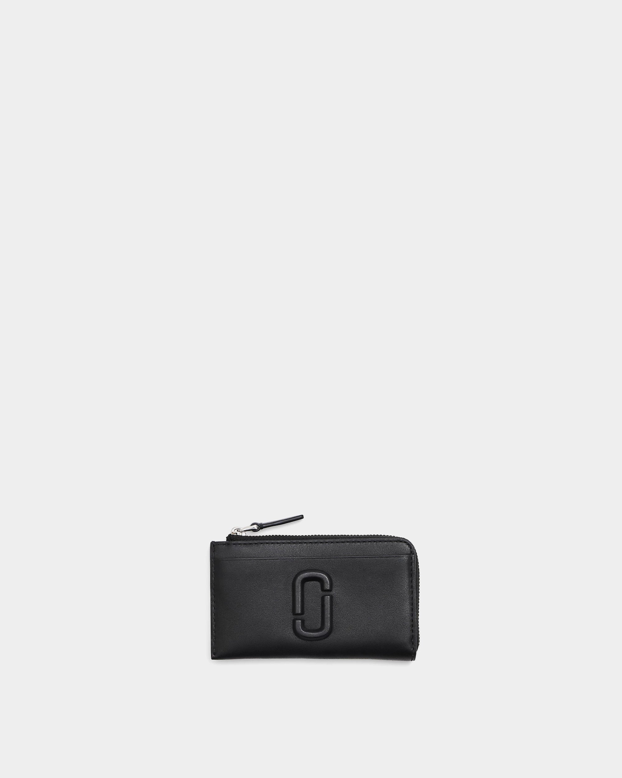 MARC JACOBS  浮雕 LOGO 拉鍊多功能皮夾