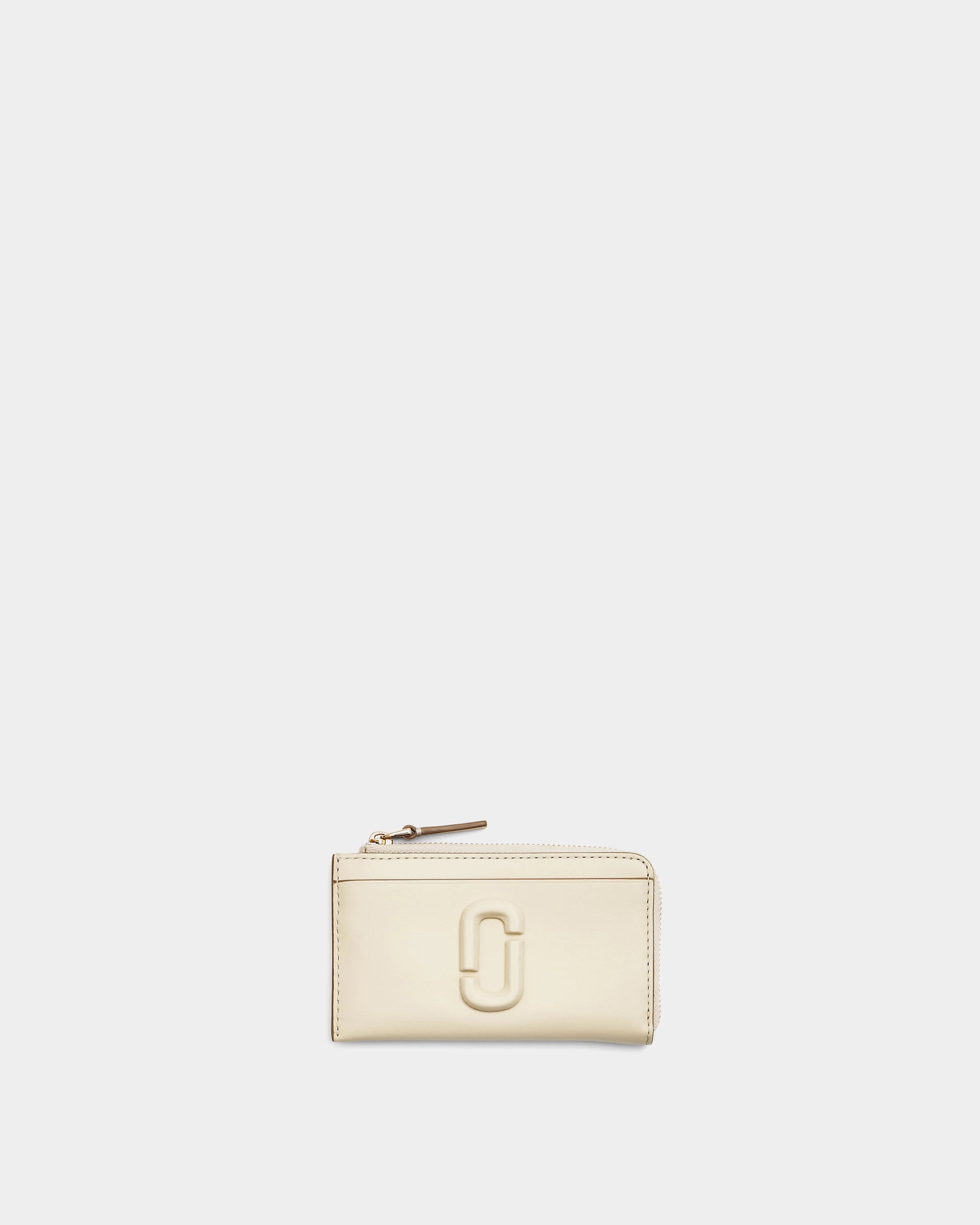 MARC JACOBS  浮雕 LOGO 拉鍊多功能皮夾