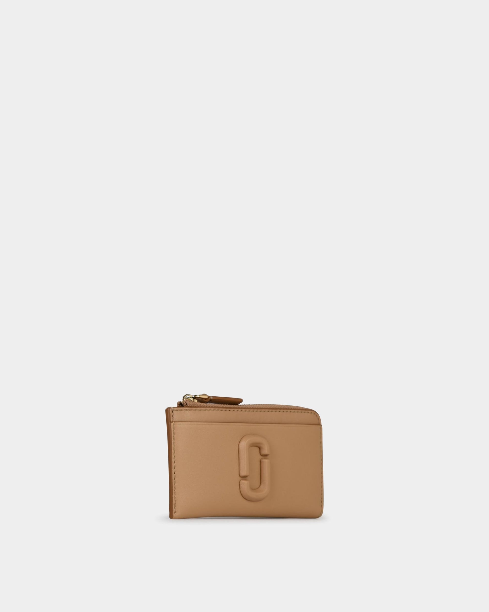 MARC JACOBS  浮雕 LOGO 拉鍊多功能皮夾