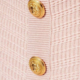 BALMAIN 粉色針織短裙