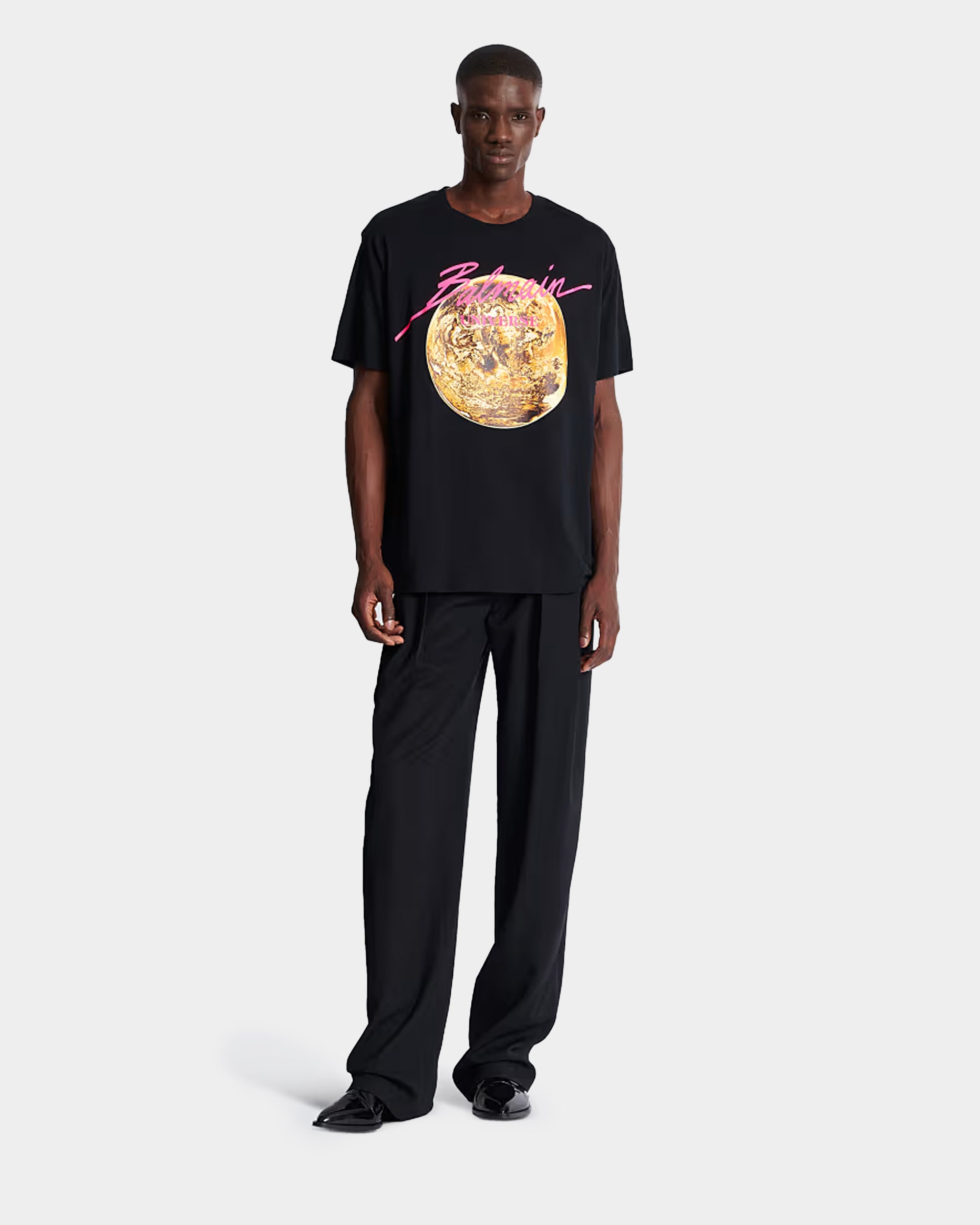 BALMAIN 金色星球浮雕 T-shirt