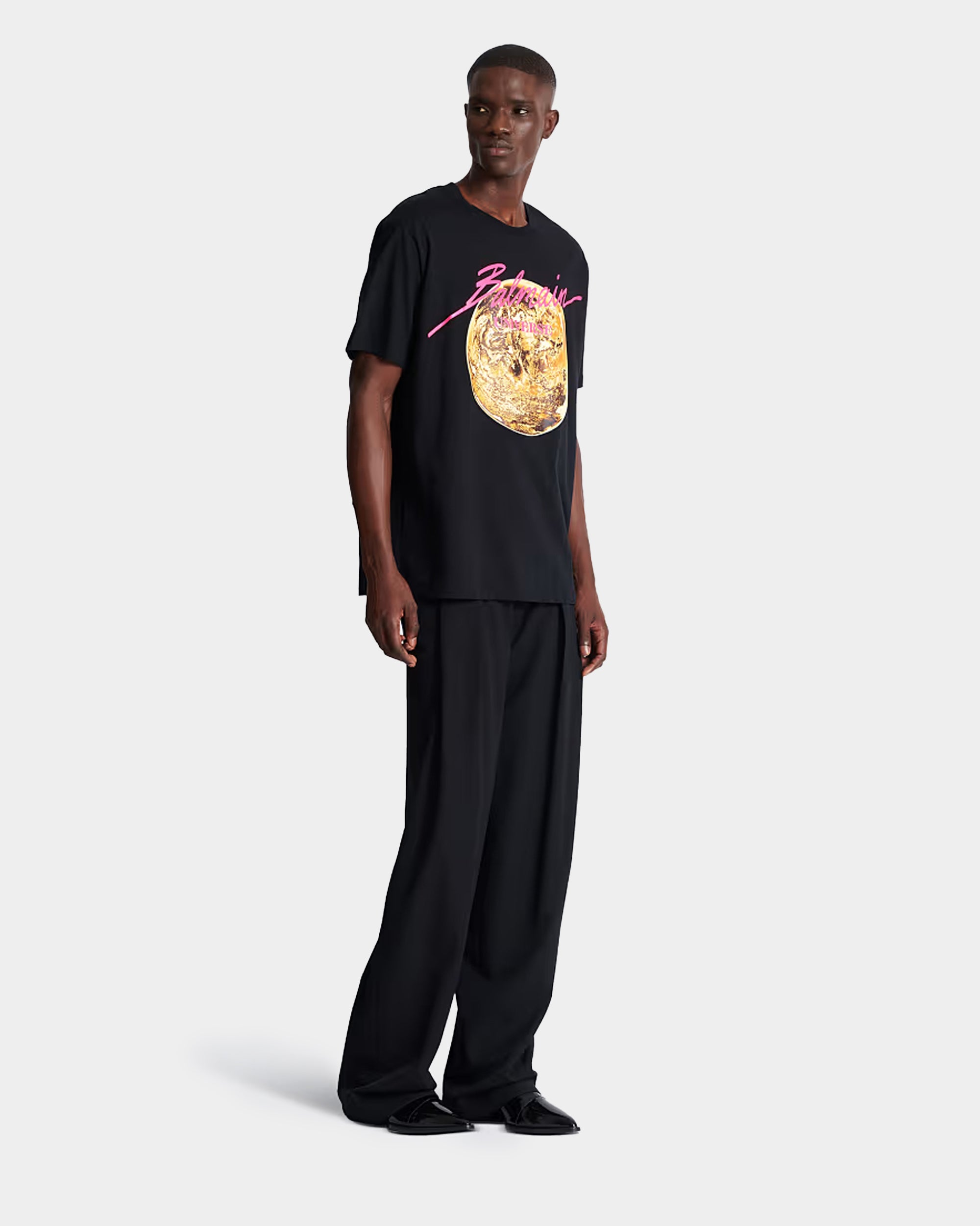 BALMAIN 金色星球浮雕 T-shirt