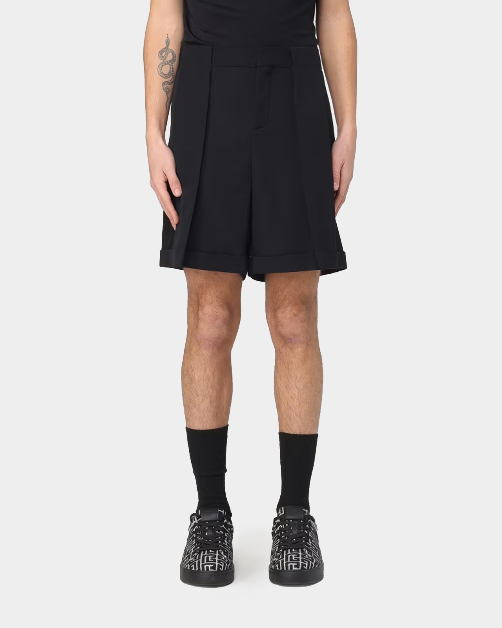 BALMAIN 百褶剪裁短褲