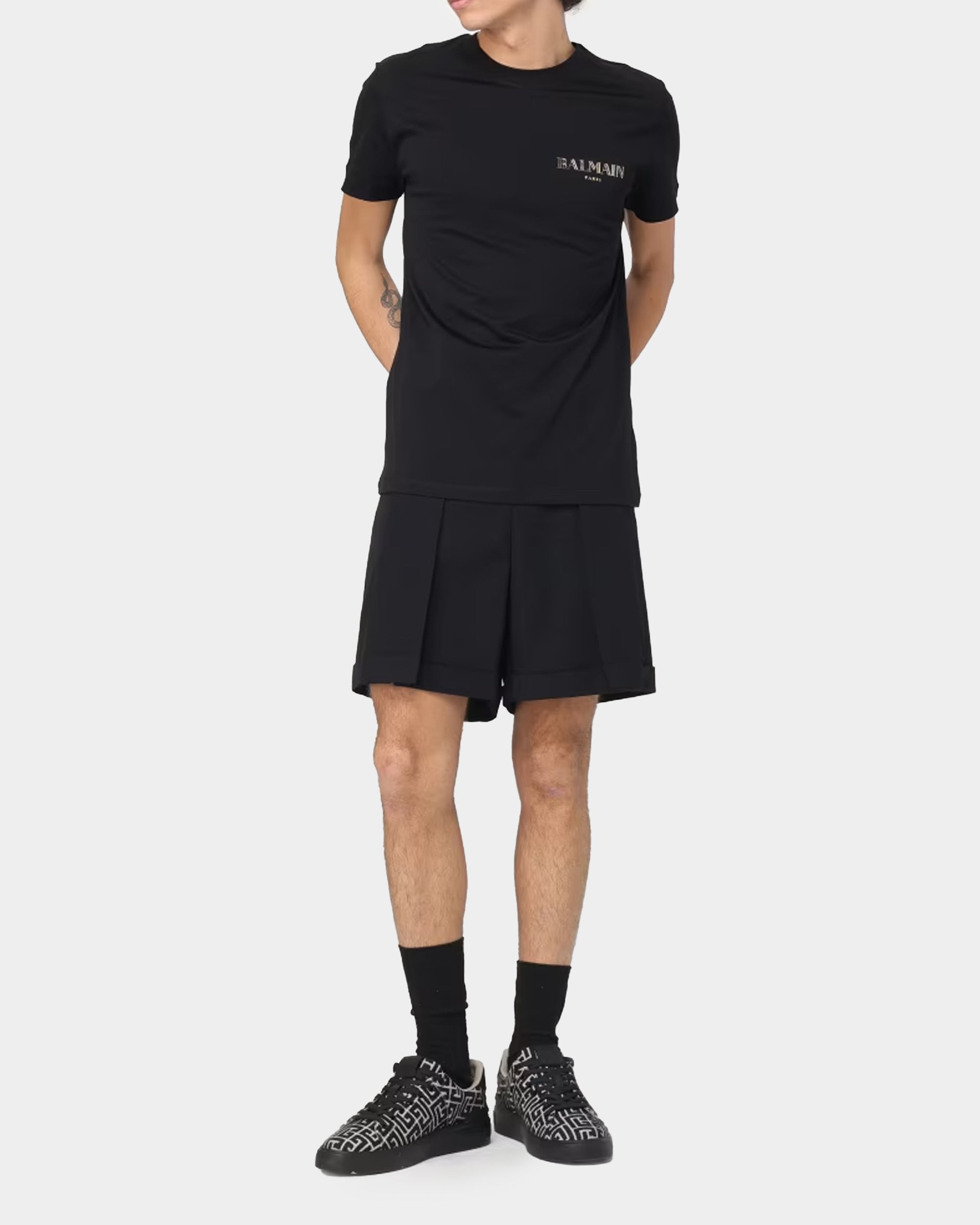 BALMAIN 百褶剪裁短褲