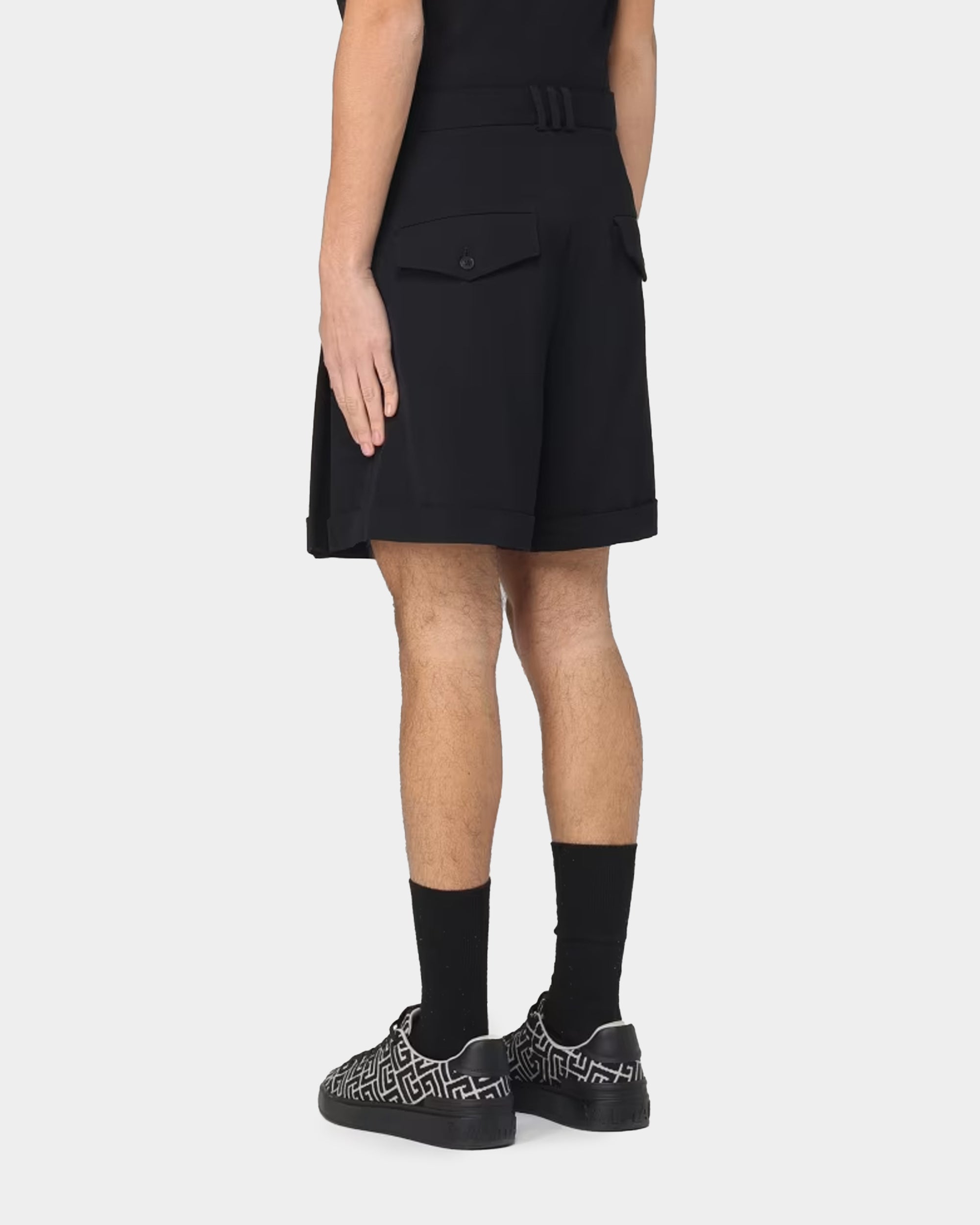 BALMAIN 百褶剪裁短褲