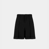 BALMAIN 百褶剪裁短褲