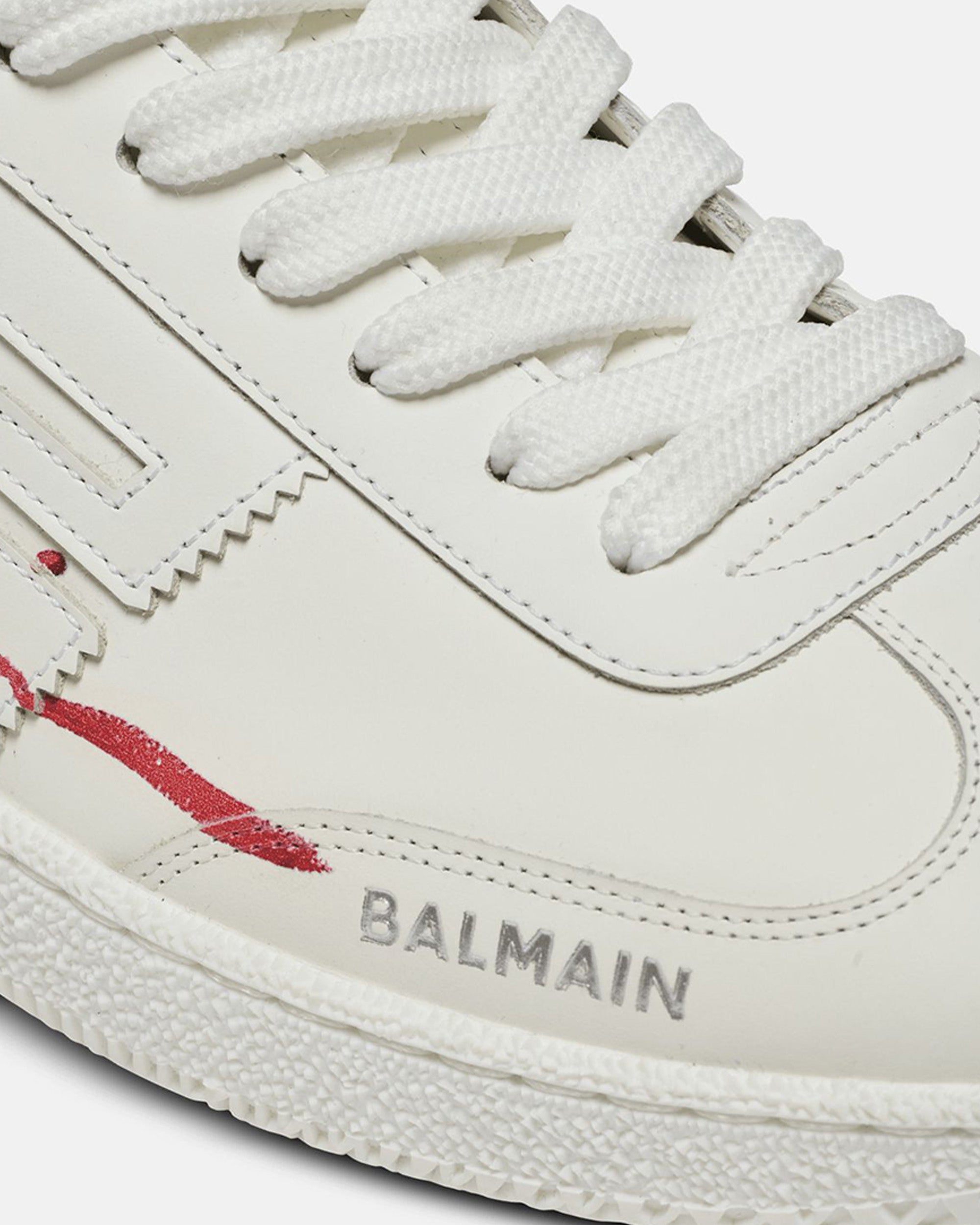 BALMAIN Lipstick 小牛皮厚底休閒鞋