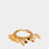 BALMAIN Beauty gold chain charm bracelet 
