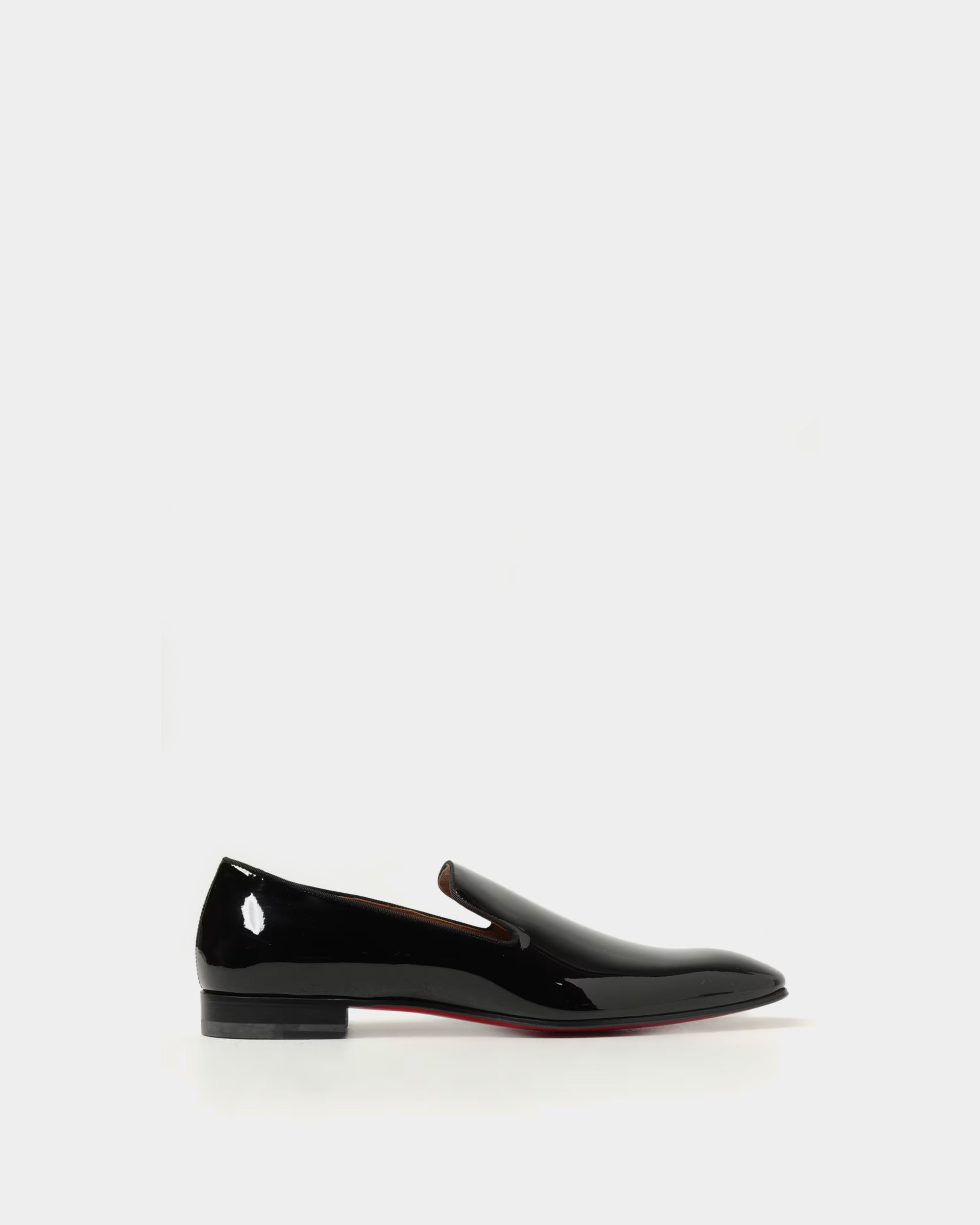 CHRISTIAN LOUBOUTIN Dandelion 黑色亮面漆皮樂福鞋