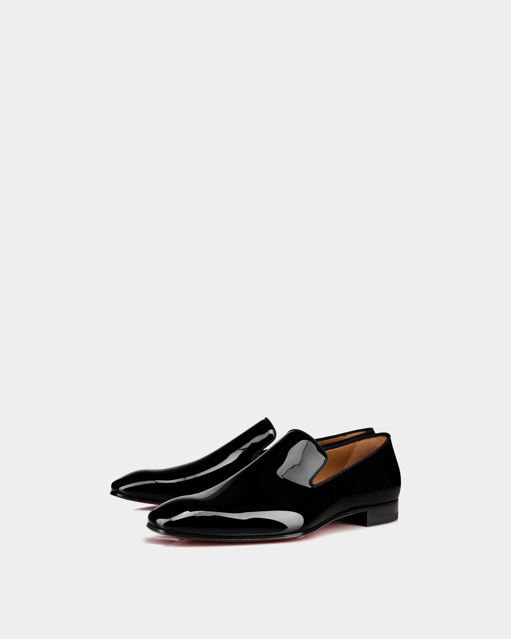 CHRISTIAN LOUBOUTIN Dandelion 黑色亮面漆皮樂福鞋