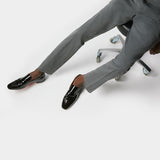 CHRISTIAN LOUBOUTIN Dandelion black shiny patent leather loafers 