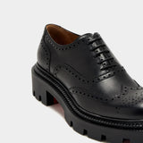 Christian Louboutin Men's Engraved Oxford Shoes 