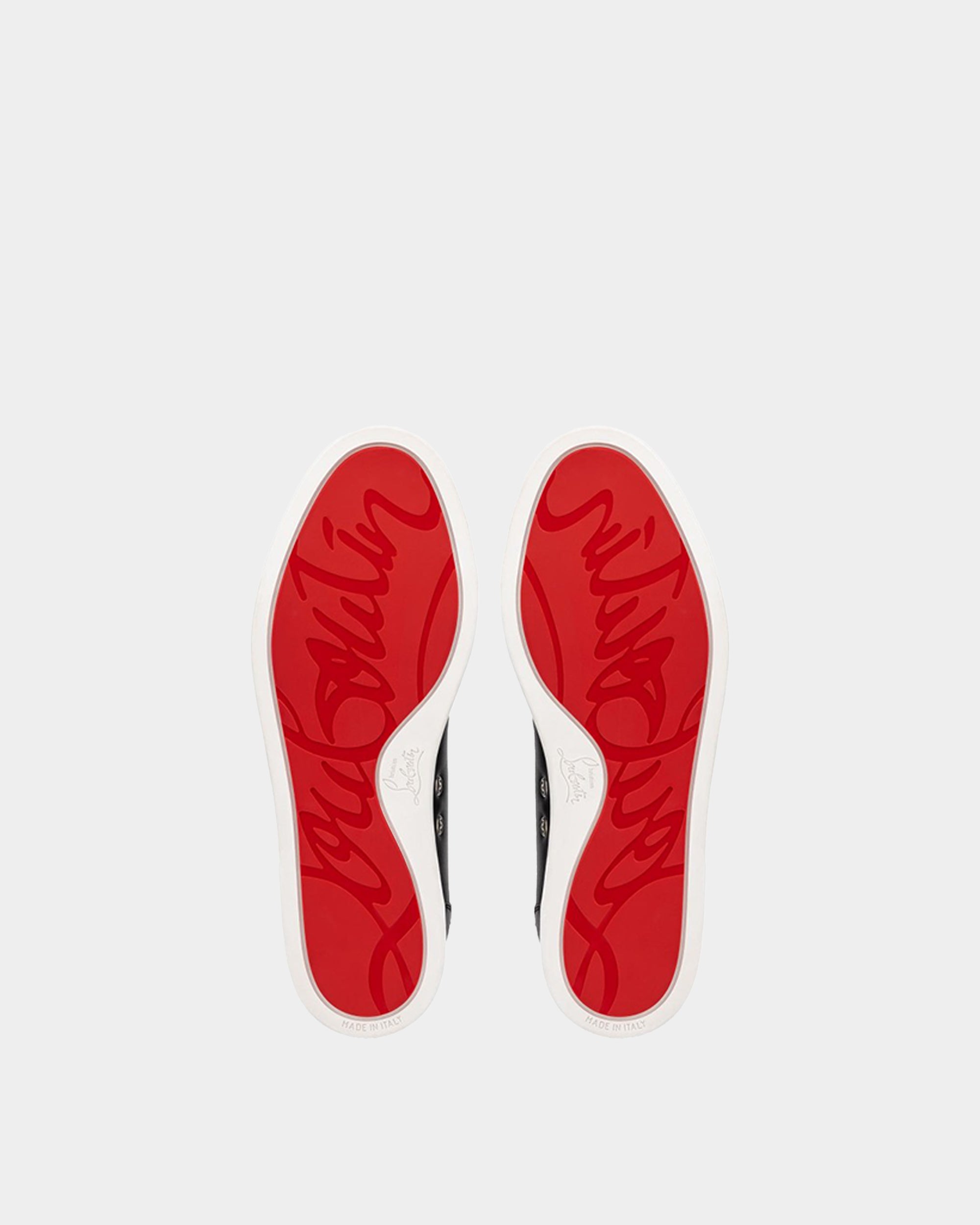 CHRISTIAN LOUBOUTIN 黑色鉚釘點綴小牛皮鞋