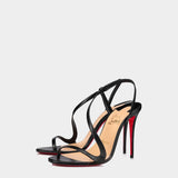 CHRISTIAN LOUBOUTIN Rosalie black strappy 10 cm high heels 