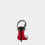 CHRISTIAN LOUBOUTIN Rosalie black strappy 10 cm high heels 