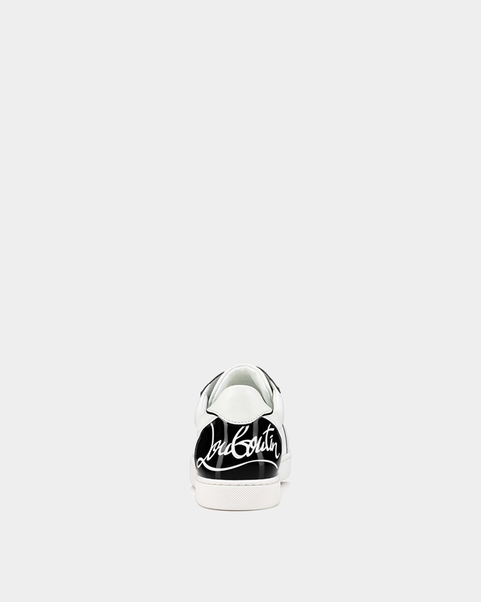 CHRISTIAN LOUBOUTIN Fun Vieira 金屬拼接白色休閒鞋 - 黑/白
