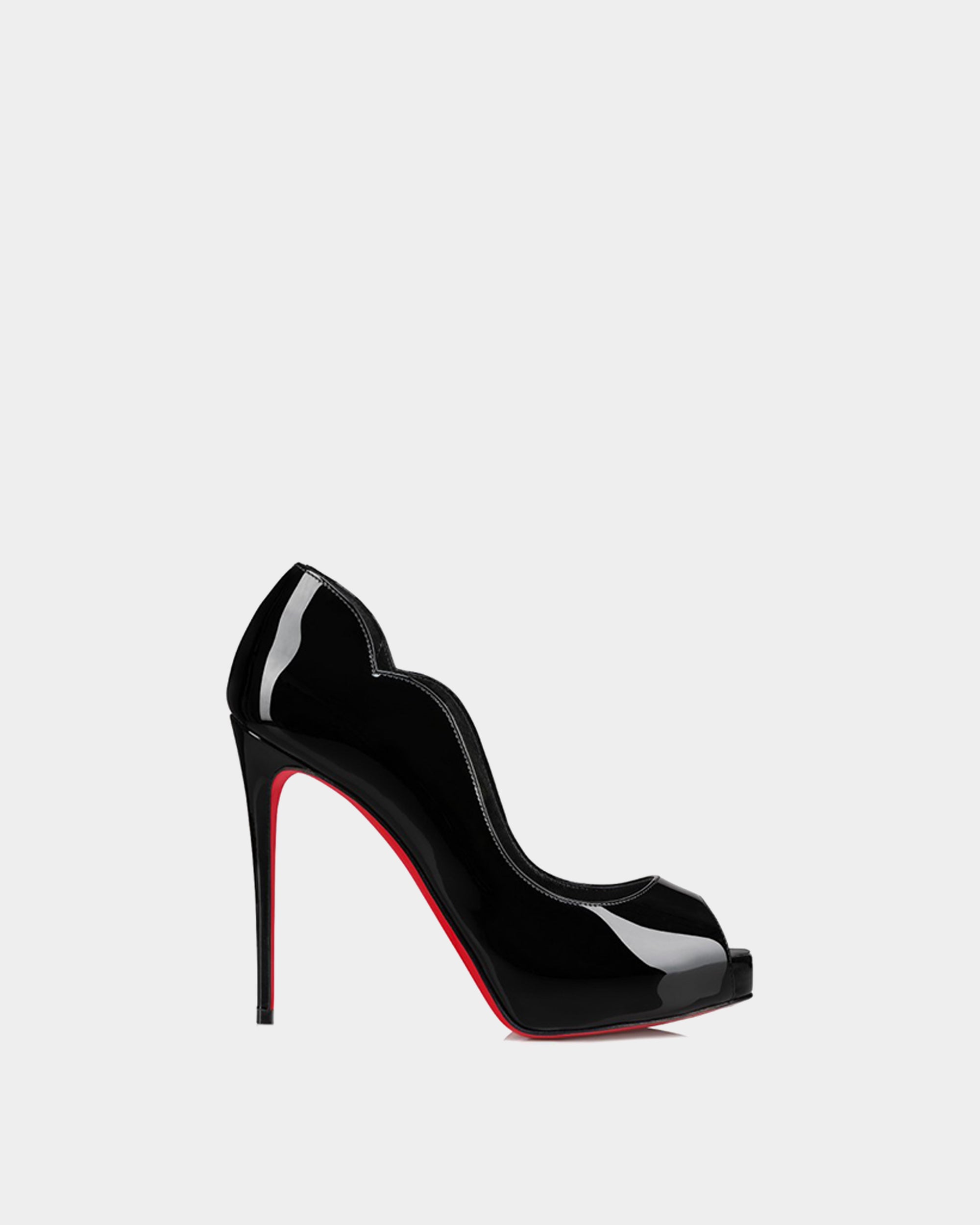 CHRISTIAN LOUBOUTIN 黑色波浪 13 cm 高跟鞋