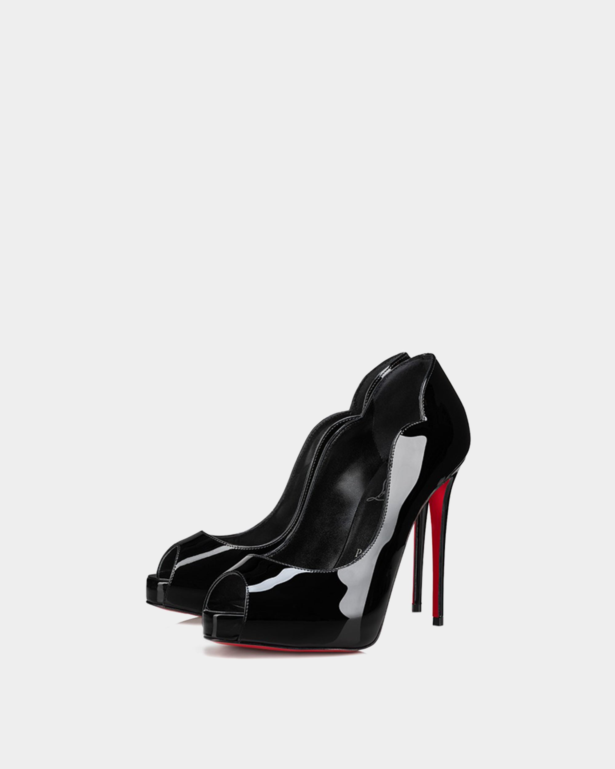 CHRISTIAN LOUBOUTIN 黑色波浪 13 cm 高跟鞋
