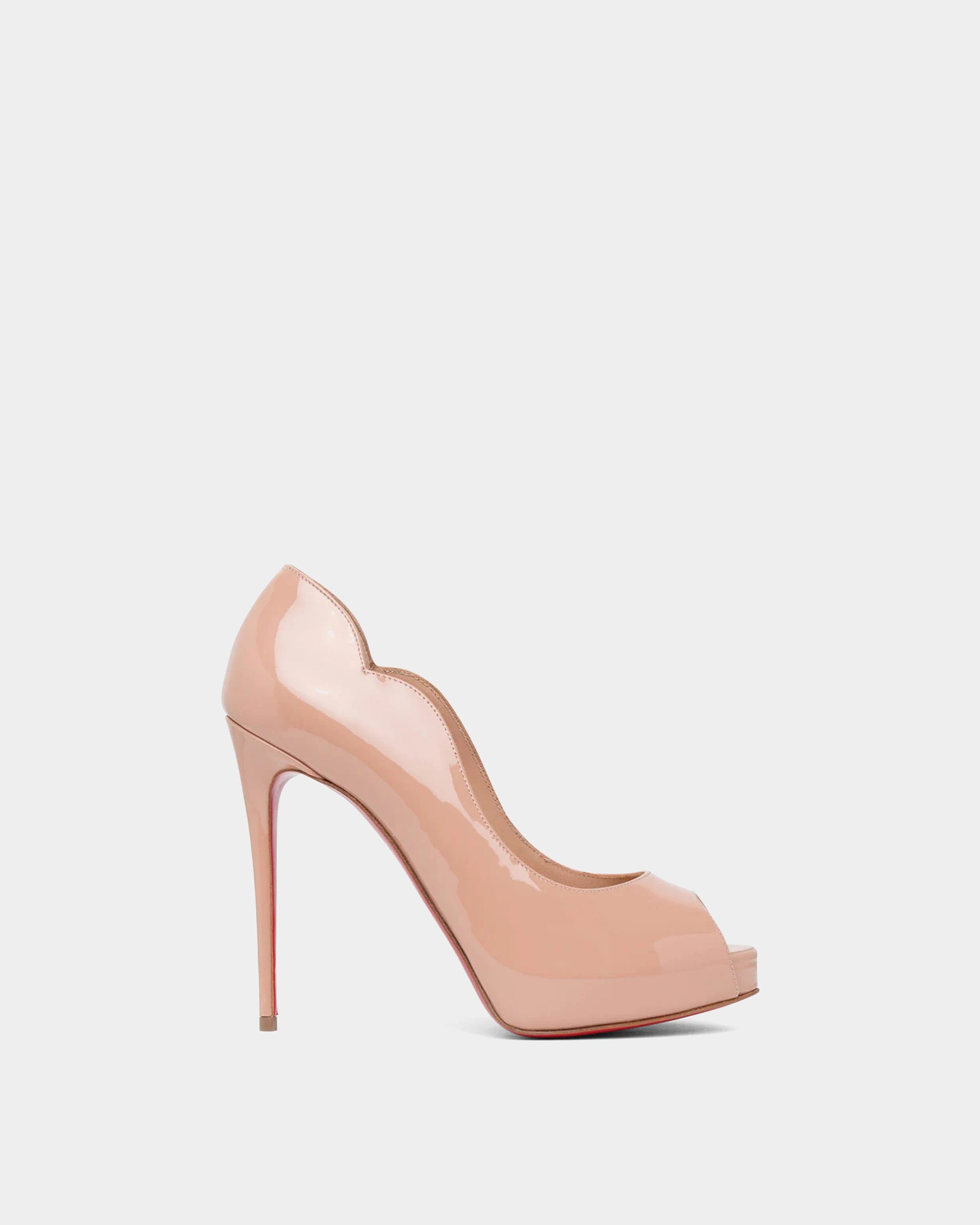 CHRISTIAN LOUBOUTIN 裸色波浪 13 cm 高跟鞋