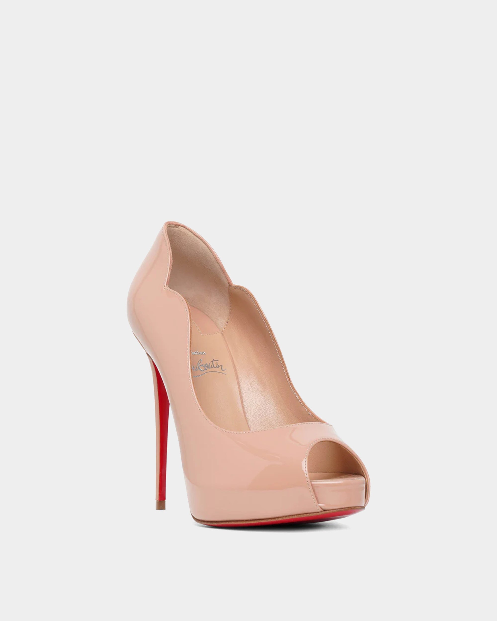 CHRISTIAN LOUBOUTIN 裸色波浪 13 cm 高跟鞋