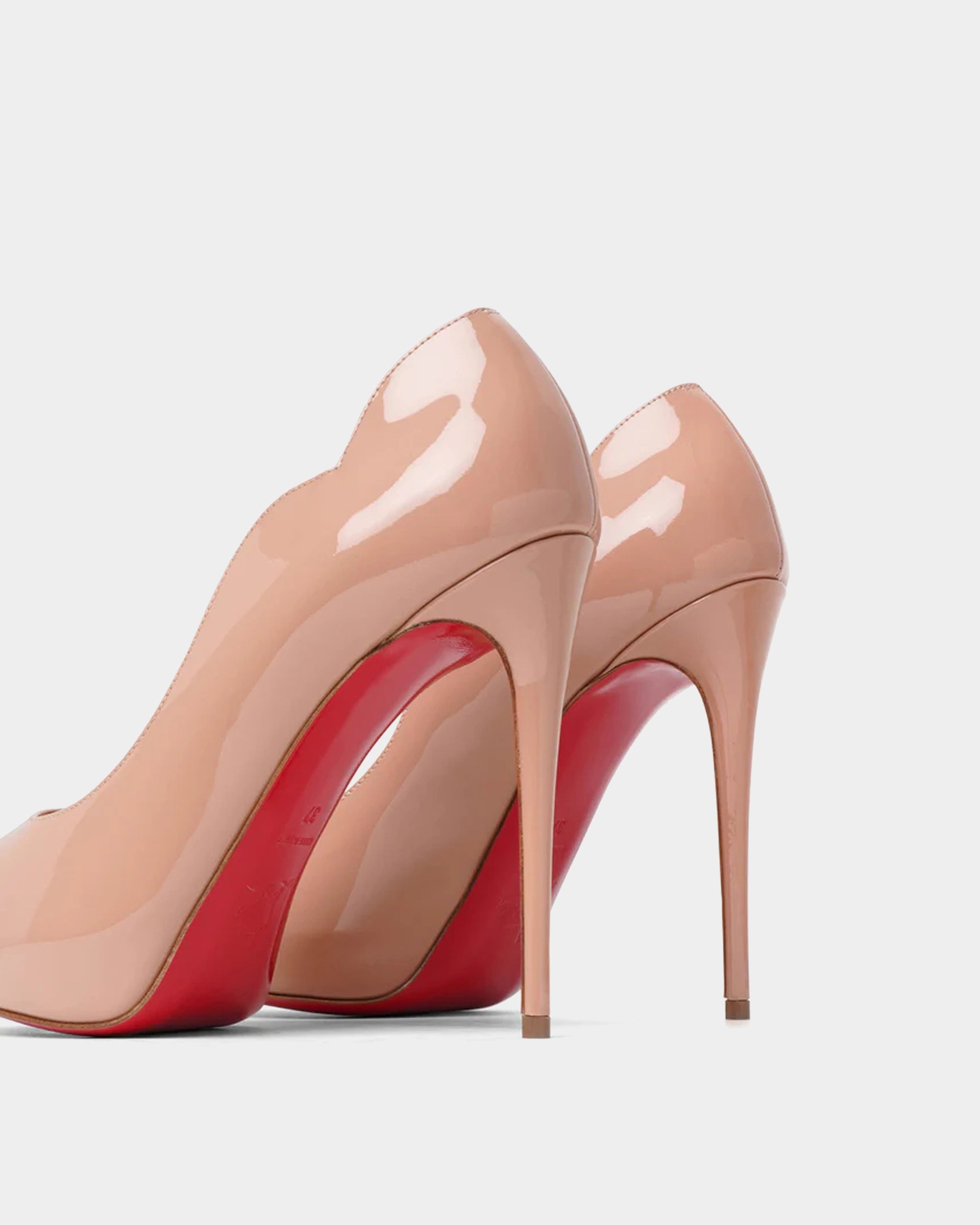 CHRISTIAN LOUBOUTIN 裸色波浪 13 cm 高跟鞋