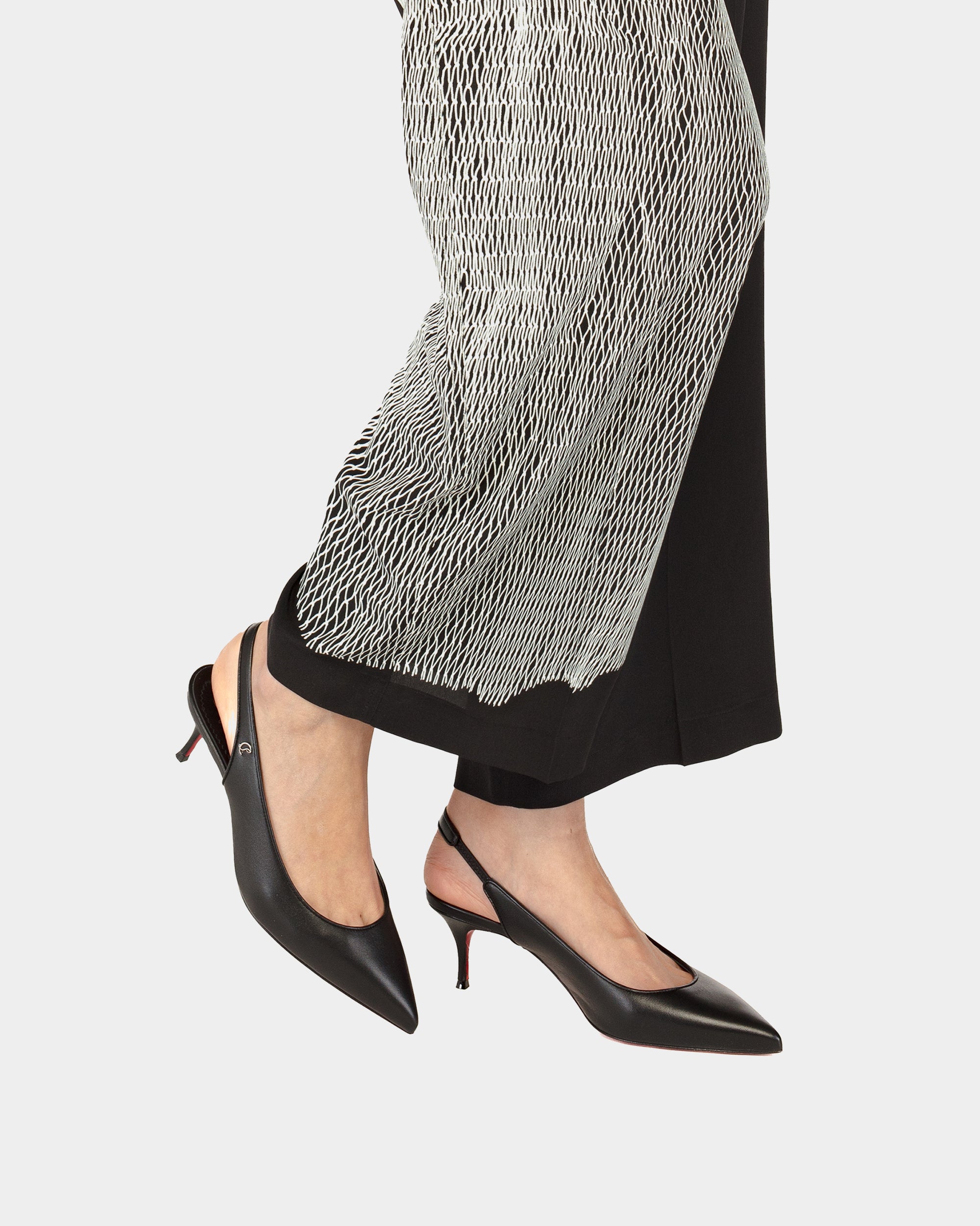 CHRISTIAN LOUBOUTIN Slingback 5.5 cm 黑色尖頭高跟鞋