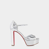 CHRISTIAN LOUBOUTIN Metal 13 cm high heel platform heels 
