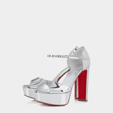 CHRISTIAN LOUBOUTIN Metal 13 cm high heel platform heels 