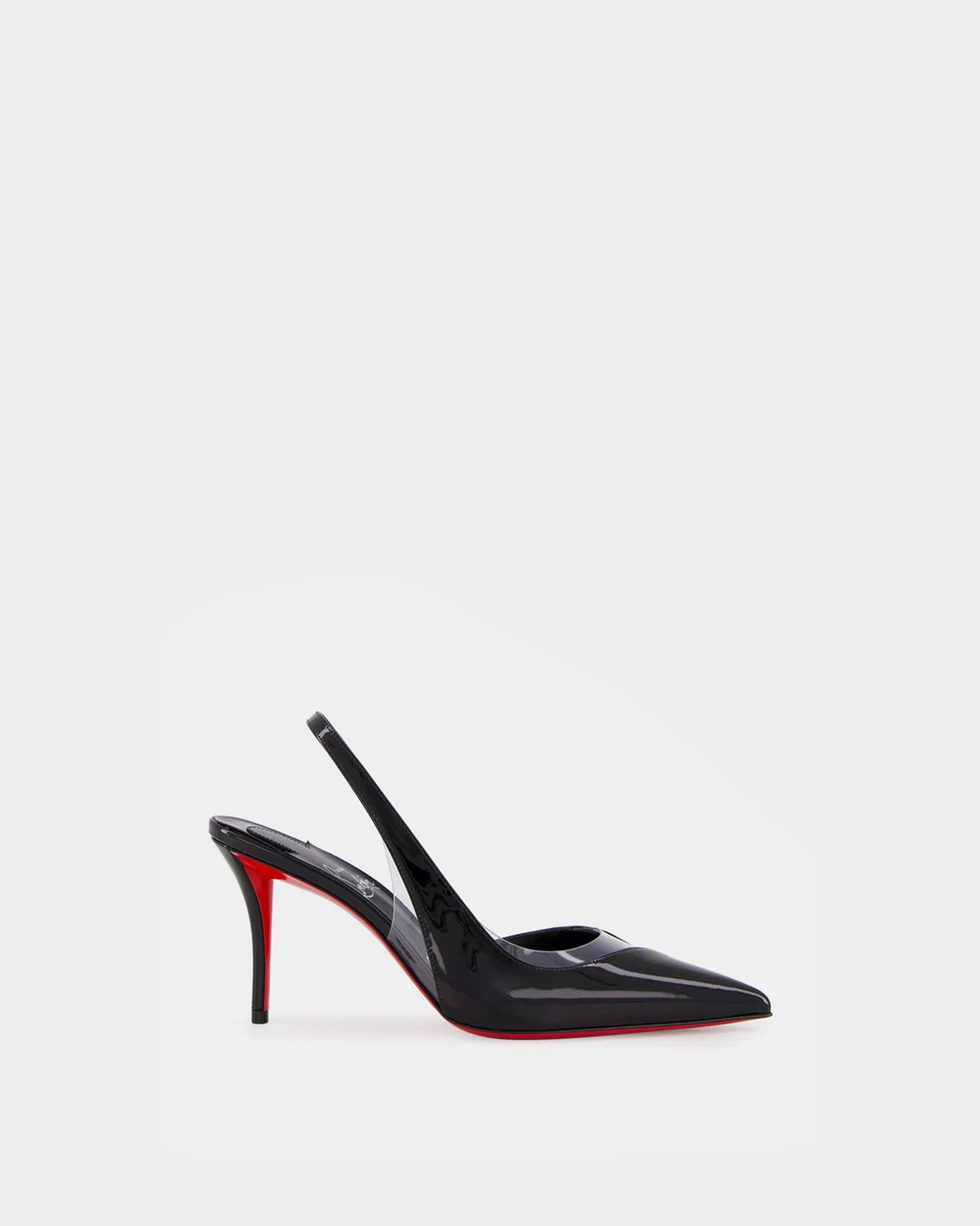 CHRISTIAN LOUBOUTIN Posticha 黑色漆皮 8 cm 高跟鞋