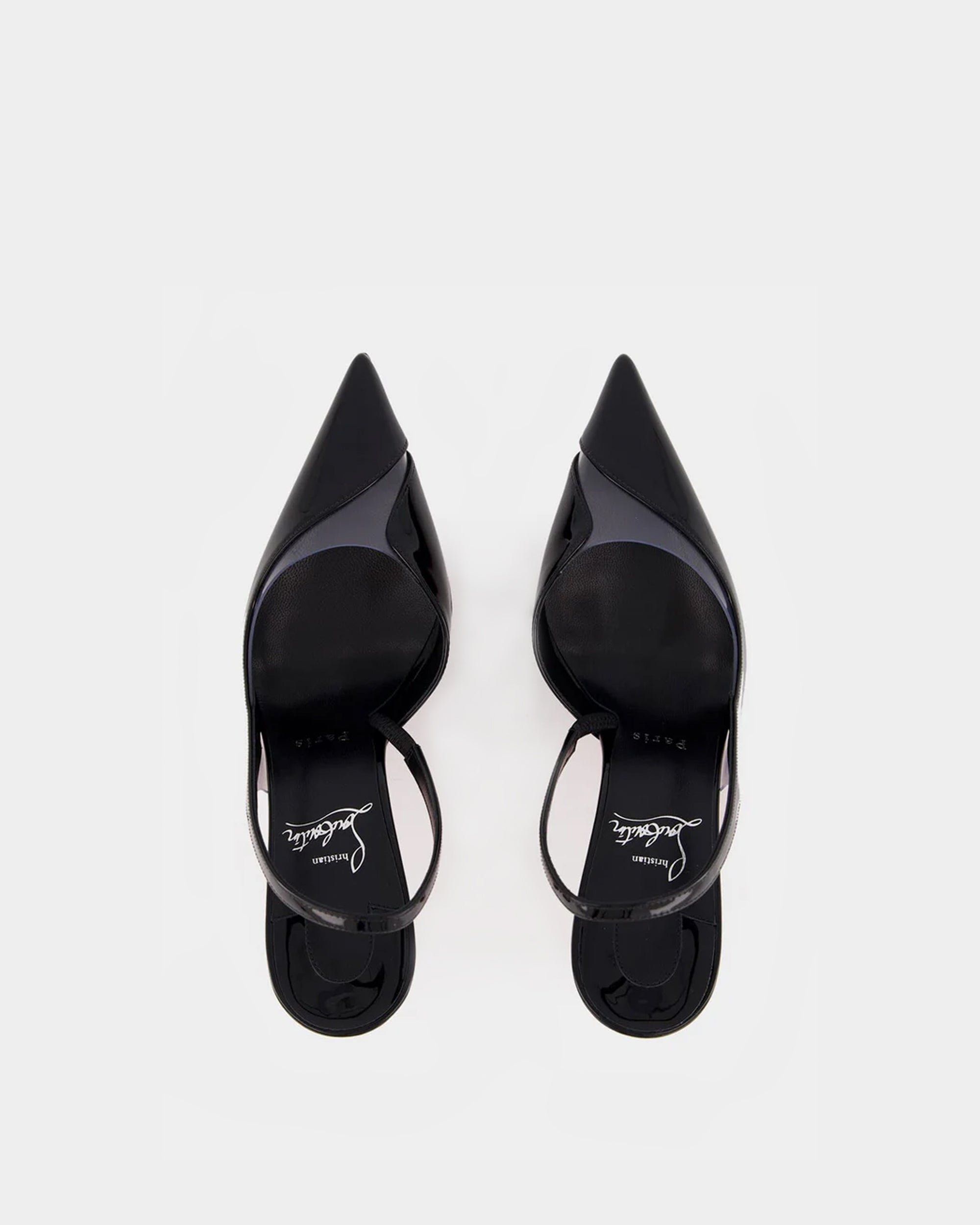 CHRISTIAN LOUBOUTIN Posticha 黑色漆皮 8 cm 高跟鞋