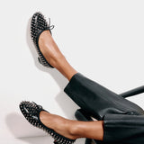 CHRISTIAN LOUBOUTIN Sweetie Jane black studded ballet flats 