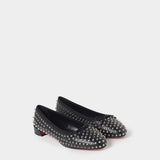 CHRISTIAN LOUBOUTIN Sweetie Jane black studded ballet flats 
