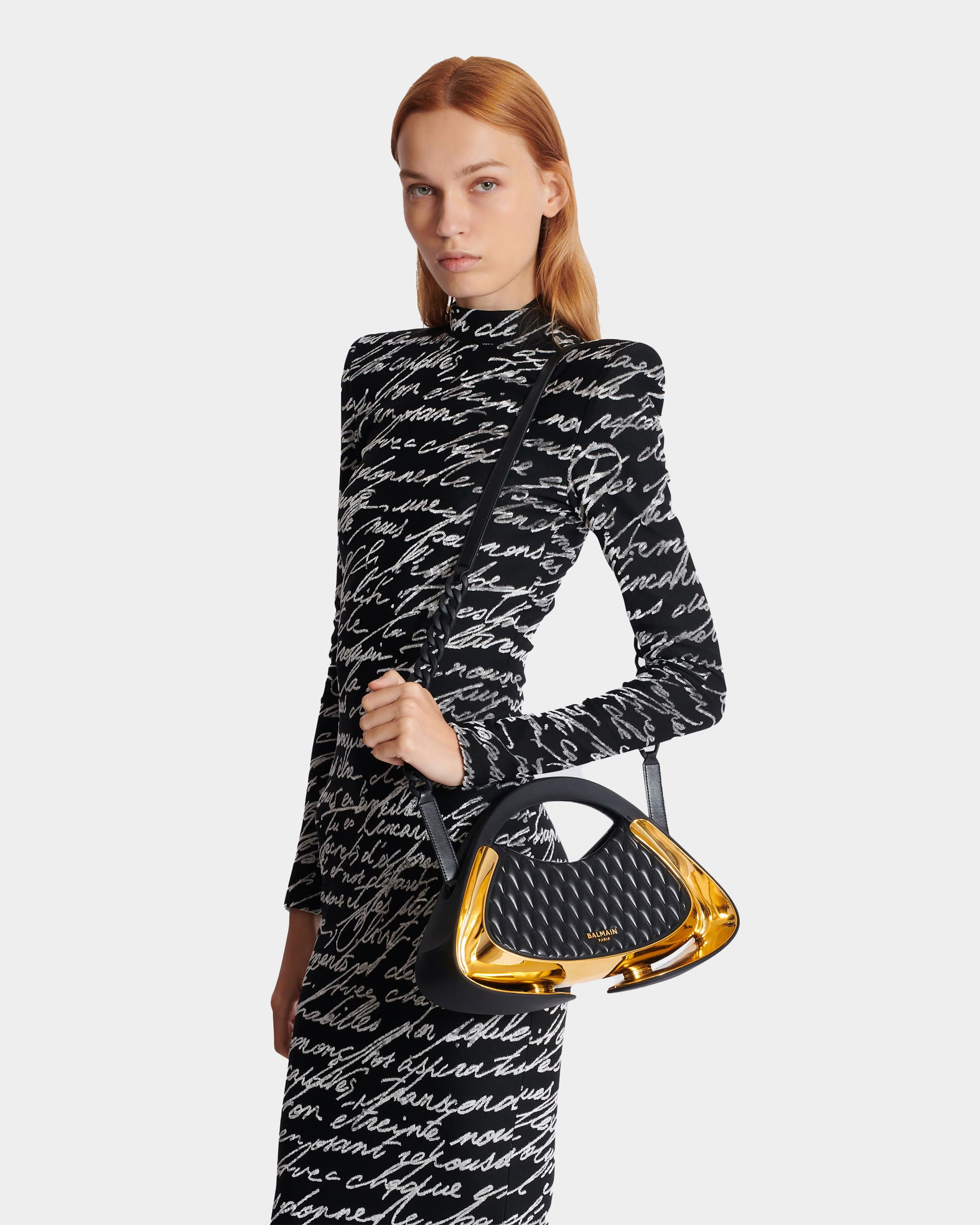 BALMAIN 中型 Jolie Madame 仿皮革包