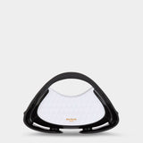 BALMAIN Medium Jolie Madame Quilted Faux Leather Bag 