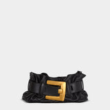 BALMAIN Mini Anthem Calfskin Bag - Black 