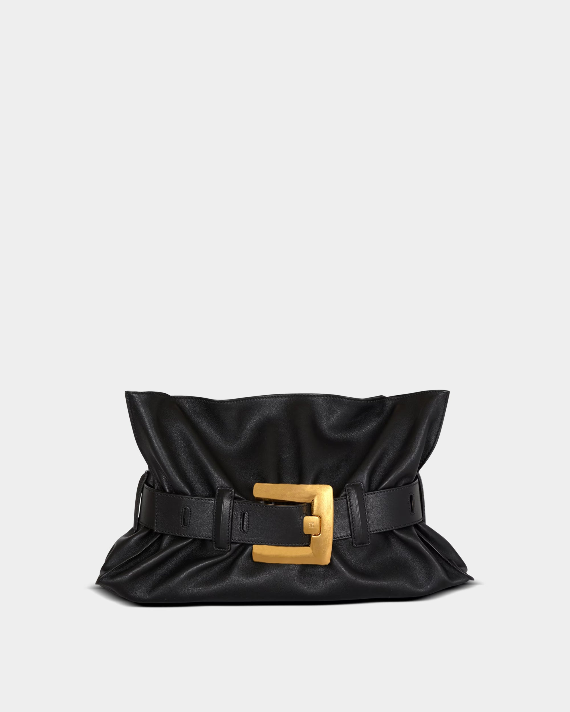 BALMAIN  小牛皮 Anthem 中型包-黑色