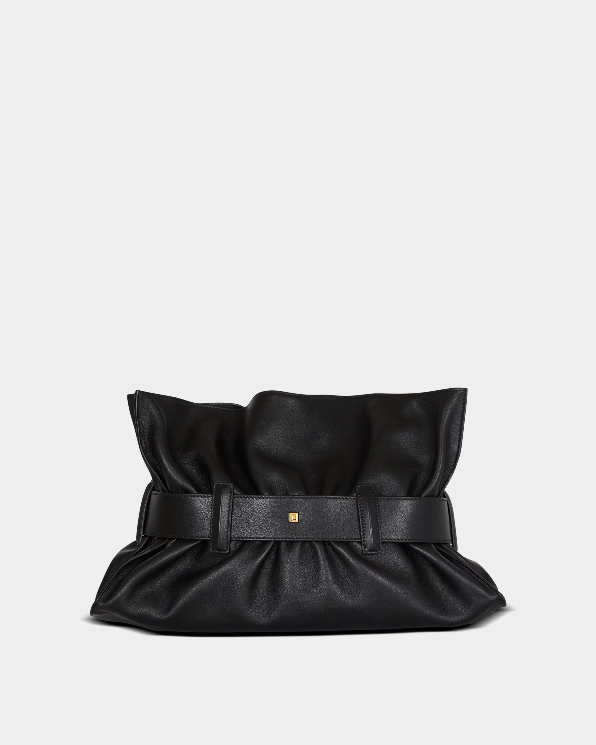 BALMAIN  小牛皮 Anthem 中型包-黑色