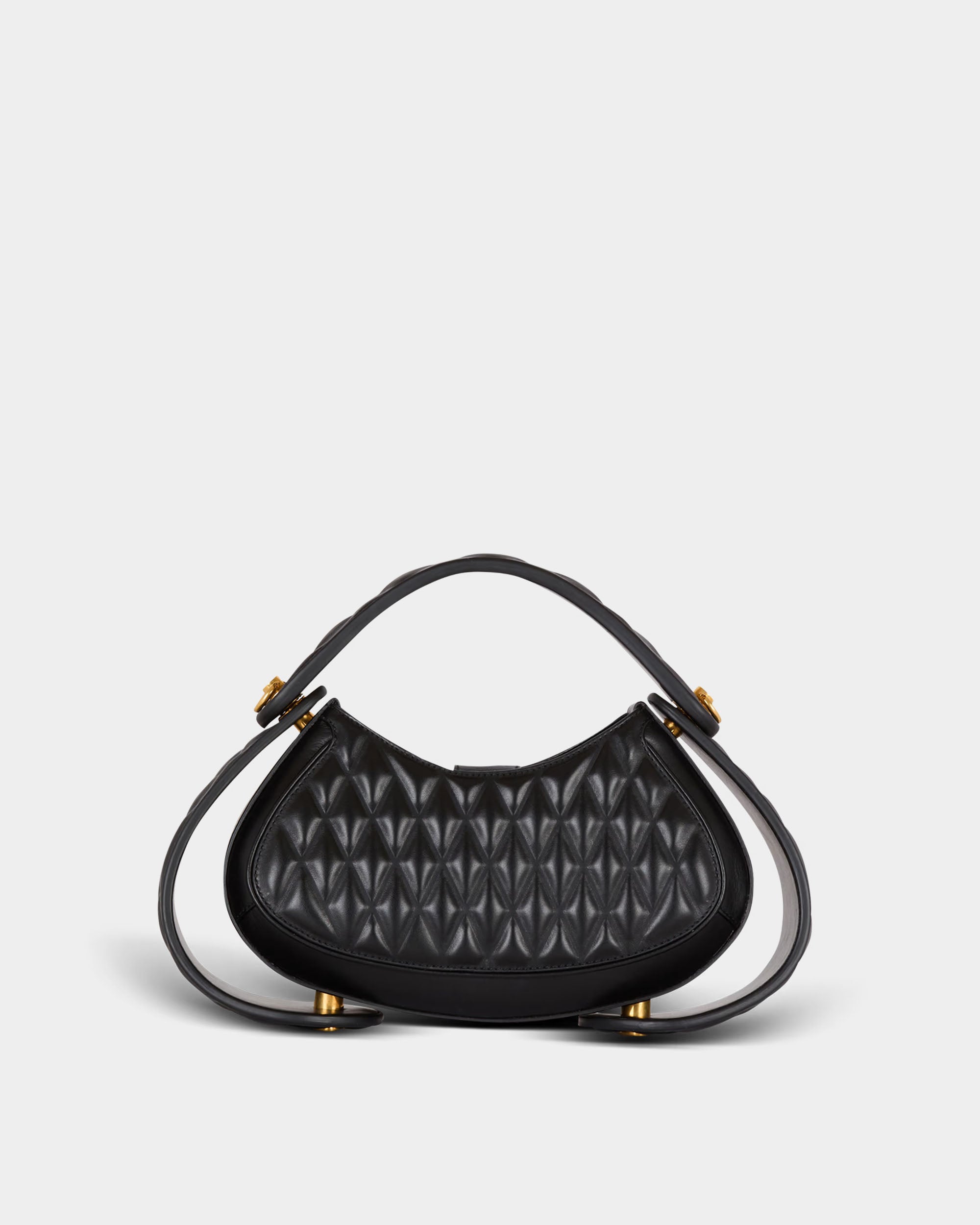 BALMAIN 中型 Jolie Madame 格紋絎縫小牛皮包
