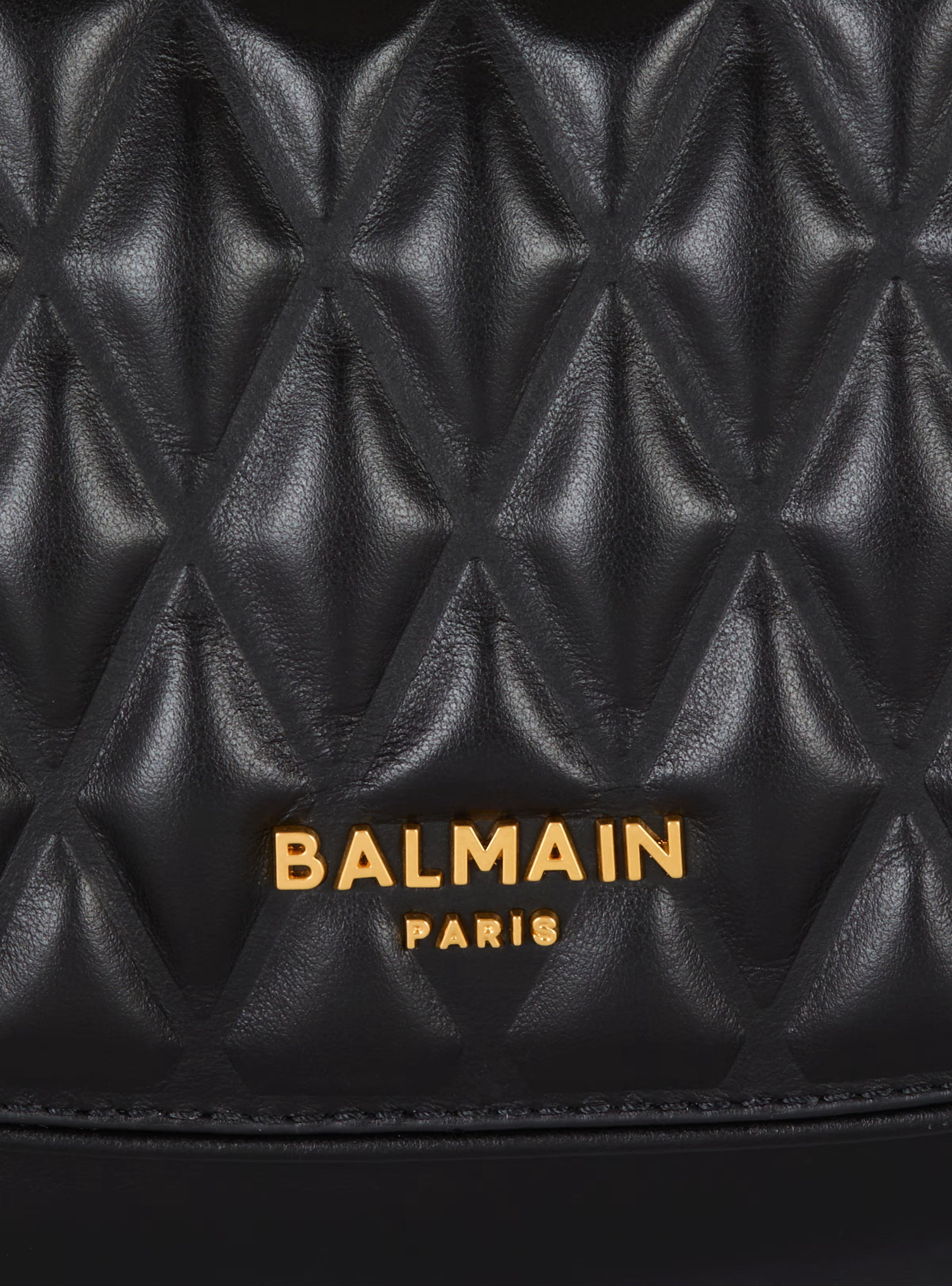 BALMAIN 中型 Jolie Madame 格紋絎縫小牛皮包