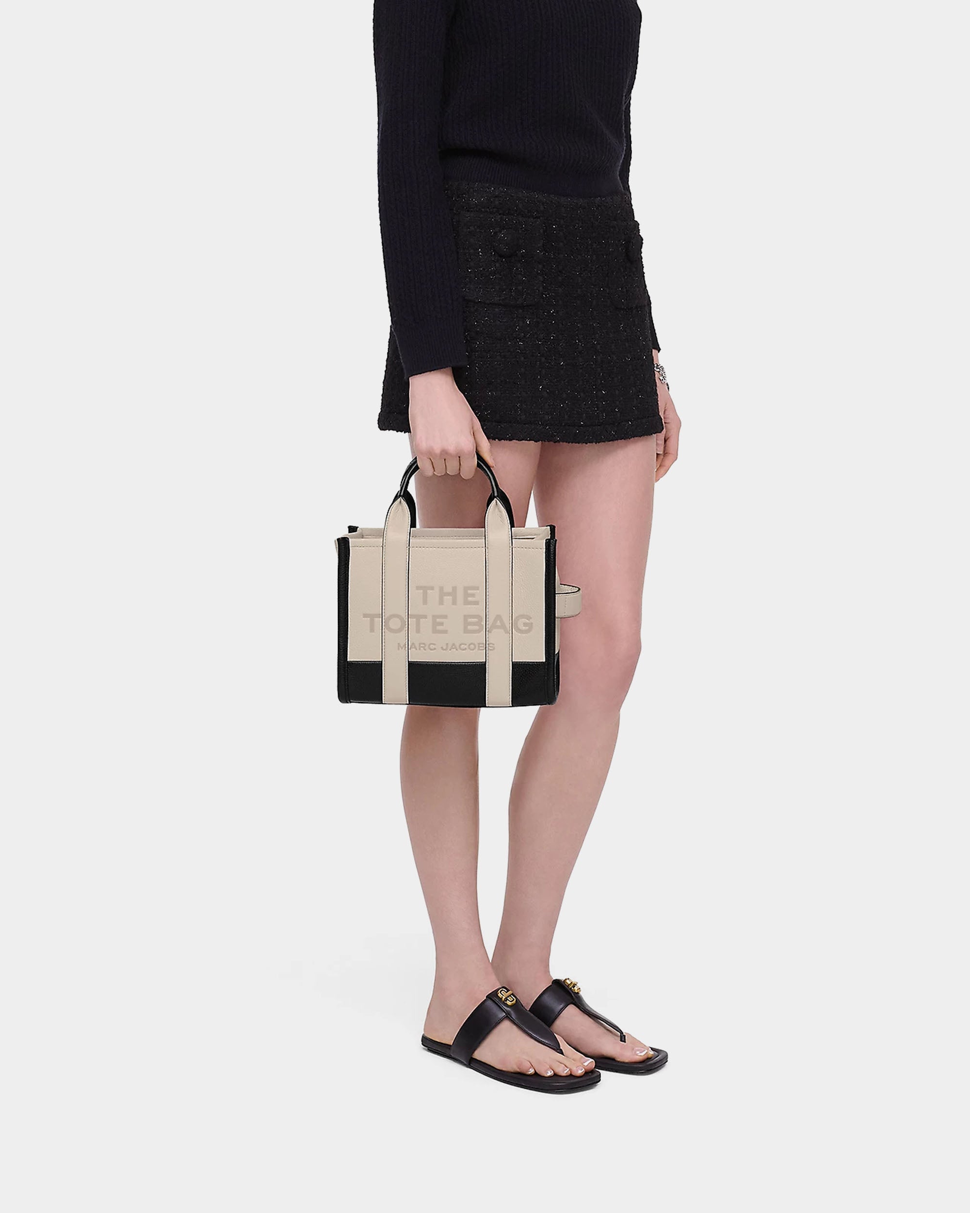 MARC JACOBS 小型撞色皮革托特包