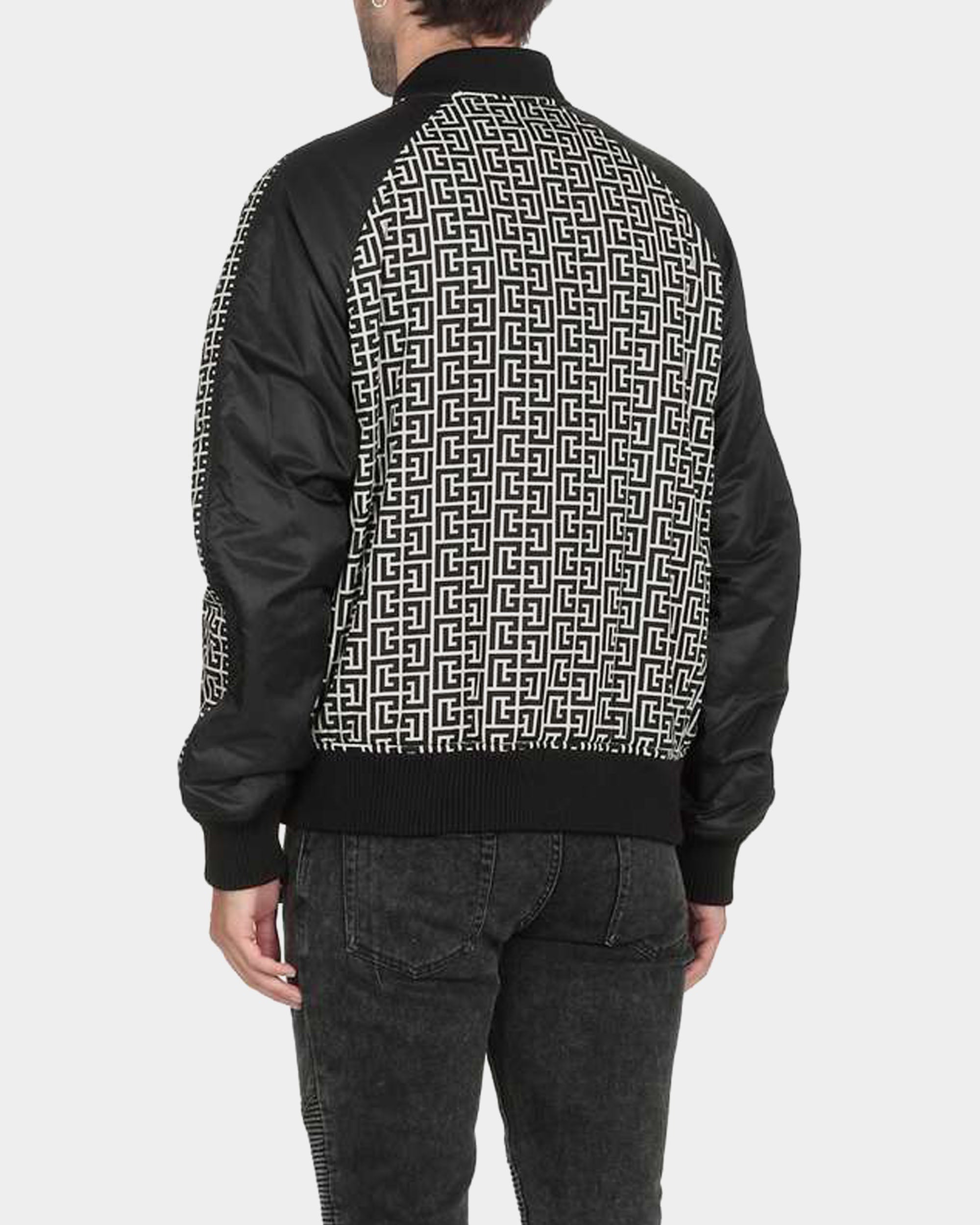 BALMAIN 經典 PB 緹花尼龍飛行夾克