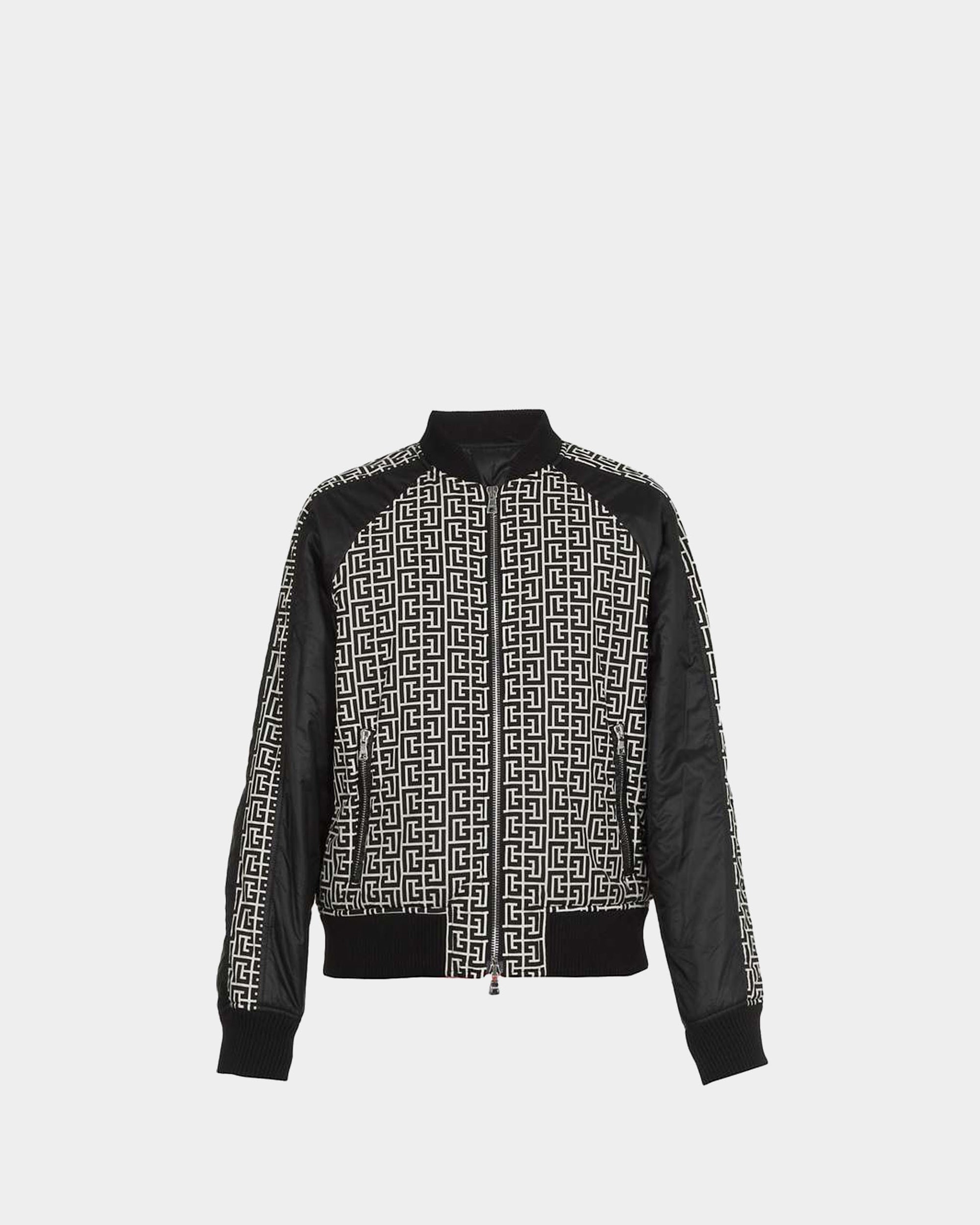 BALMAIN 經典 PB 緹花尼龍飛行夾克