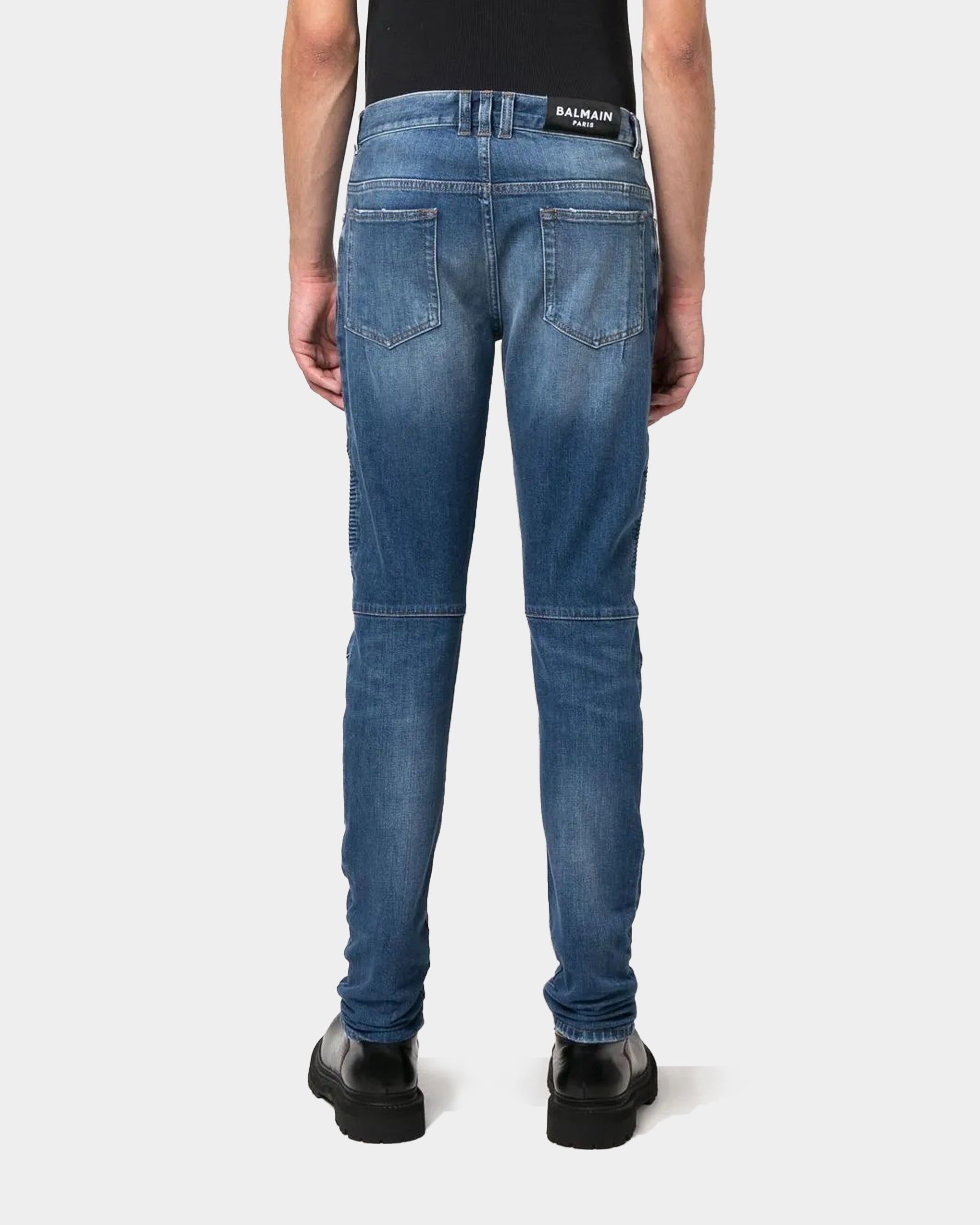 BALMAIN 機車仿舊修身牛仔褲