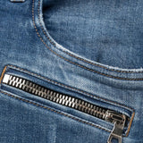 BALMAIN Distressed biker slim-fit jeans 
