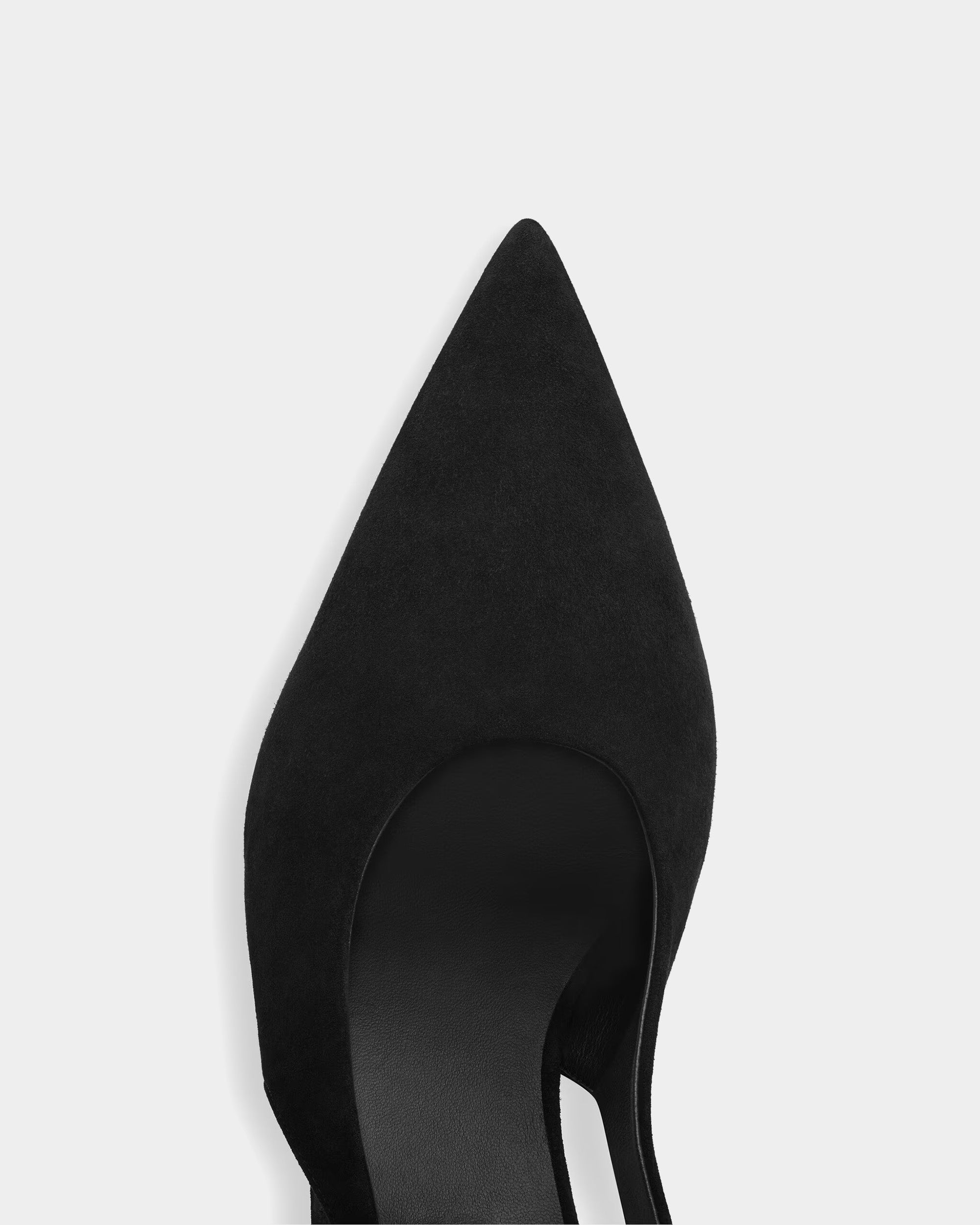 SUEDE WEDGE SLINGBACKS