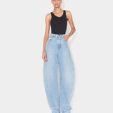 ROUND DENIM PANTS