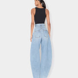 ROUND DENIM PANTS